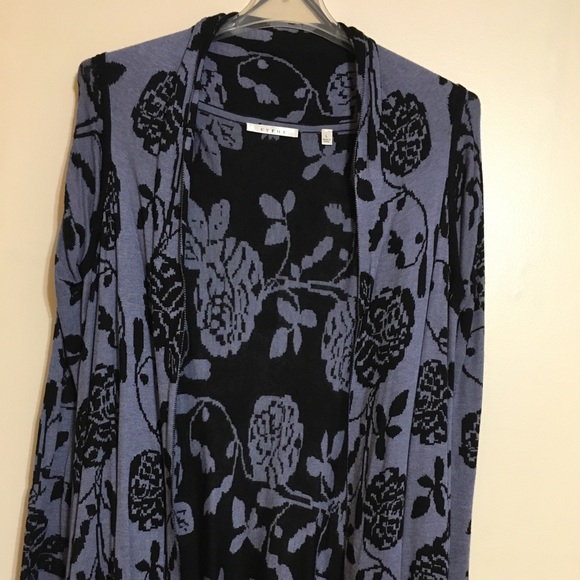 Drape-front cardigan - High/Low - Picture 2 of 9